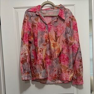 Floral Long Sleeve Blouse fashion nova